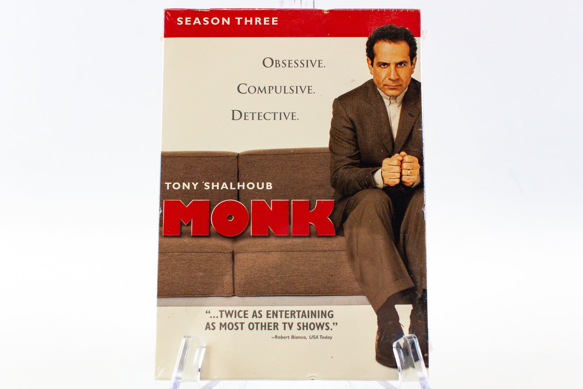 Monk Season 3 DVD Box Set 4 Discs - Universal 2005 | NEW SEALED — HKResale