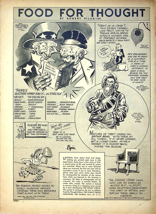 The Family Circle Magazine April 23 1943 Lana Turner Bob Hope Claudette Colbert 3