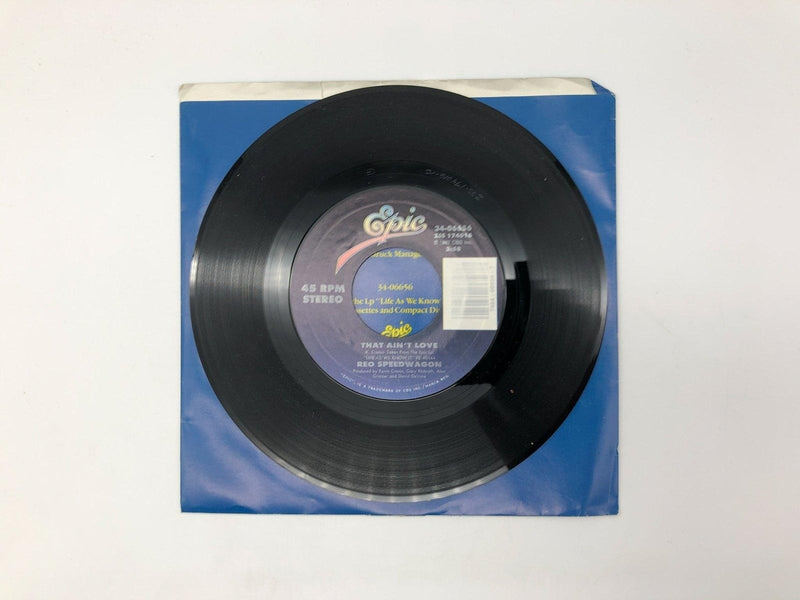 REO Speedwagon That Ain't Love Record 45 RPM Single 34-06656 Epic 1987 4