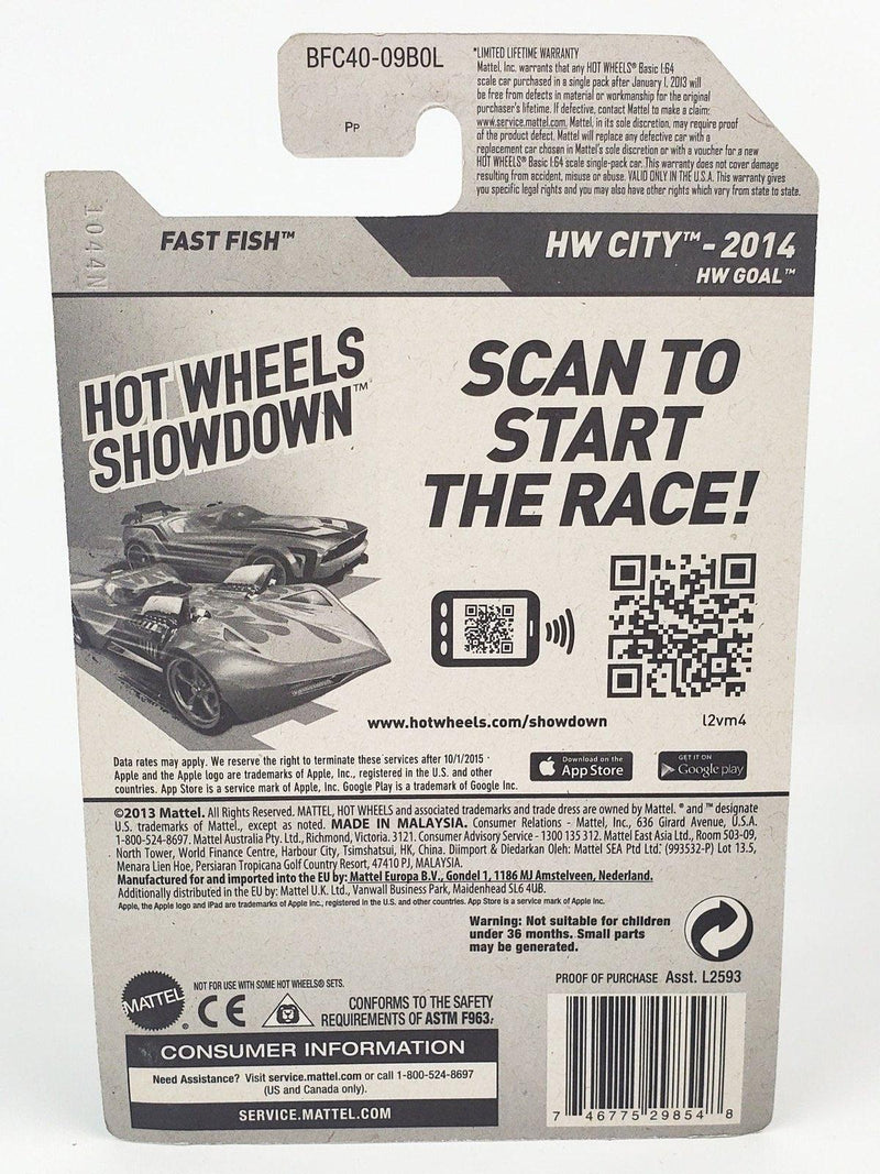 Hot Wheels 2014 Red Fast Fish HW City: HW Goal 17/250 BFC40 2