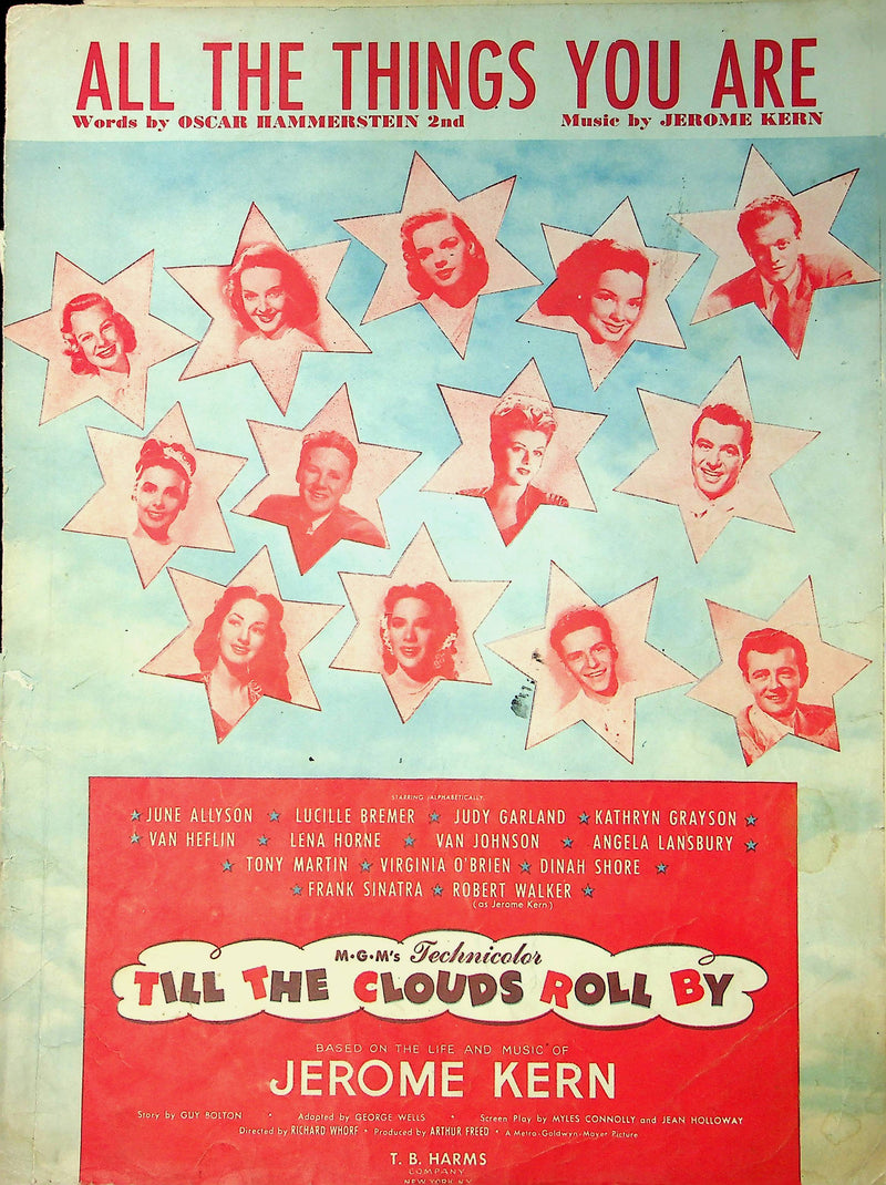 Till The Clouds Roll By Sheet Music All The Things You Are Judy Garland Sinatra 1