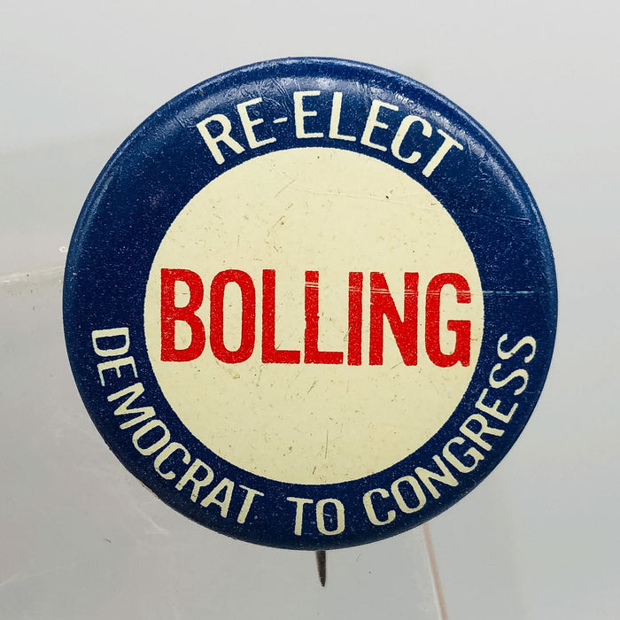 Re Elect Bolling Democrat To Congress Button Pinback 1" Missouri Congressman