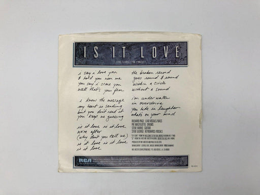 Mr. Mister Is It Love / 32 Record 45 RPM 7" Single PB-14313 RCA Victor 1985 2