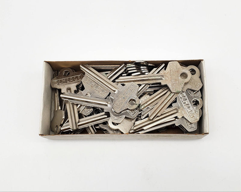 Schlage 35-181 Wafer Key Blanks Silver Tone Box Of 50 NOS 3