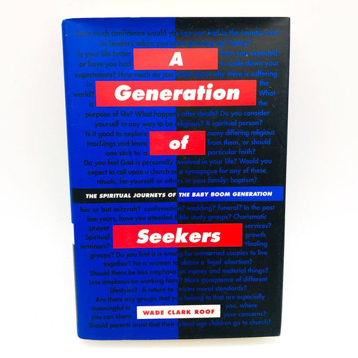 A Generation Of Seekers Hardcover Wade Clark Roof 1993 Baby Boomers Spirituality 1