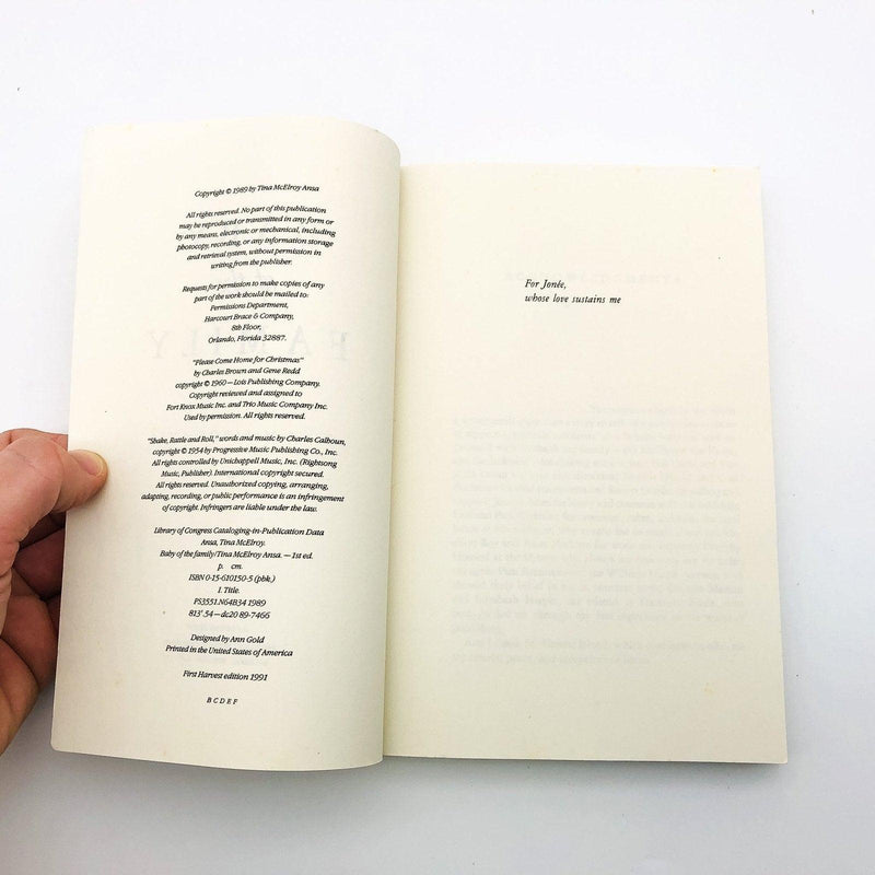 Baby Of The Family Paperback Tina McElroy 1991 African American Girl Coming Age 7