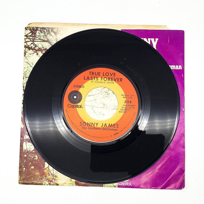 Sonny James Bright Lights, Big City 45 RPM Single Record Capitol Records 1971 4