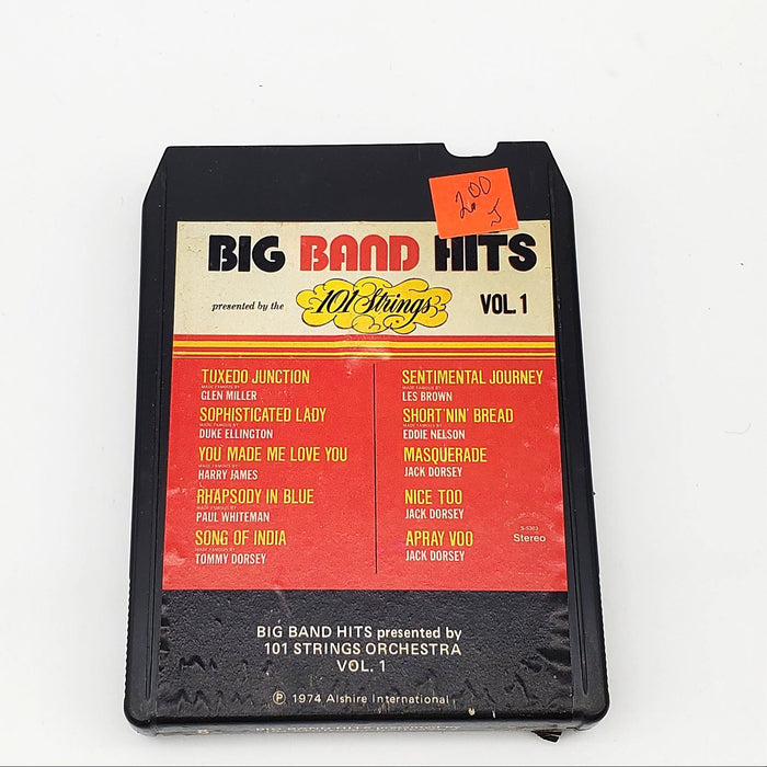 101 Strings Big Bands Hits Vol.1 8-Track Tape Album Alshire 1974 S-5303