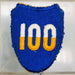 WW2 US 100th Infantry Division Patch European Theater Embroidered No Glow Cut 1