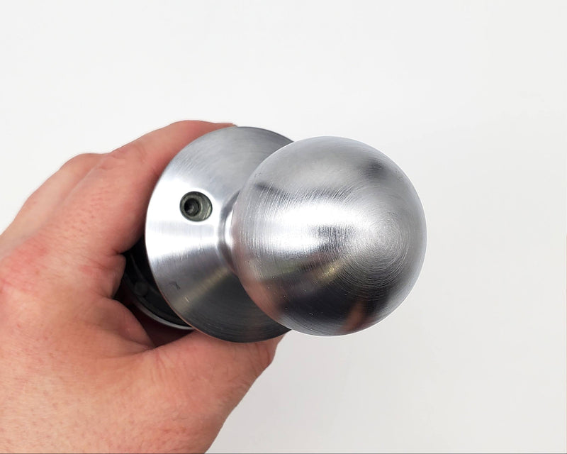 Schlage Passage Door Knob Satin Chrome 626 Orb F10N 2-3/8 to 2-3/4in BS NOS