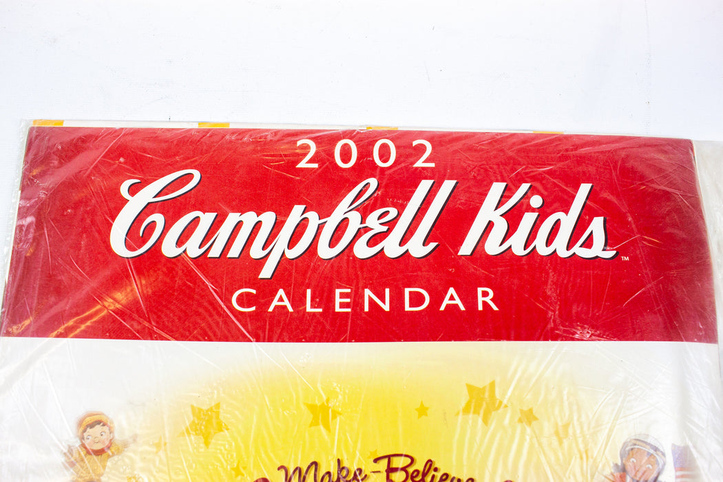 2002 Campbell's Soup Kids Wall Calendar "Make-Believe Moments" - 12"x11" | NEW