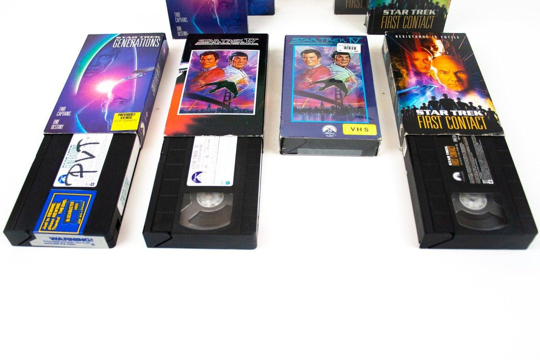 Lot of 8 Star Trek First Contact, Generations, Star Trek 4 The Voyage Home VHS 7
