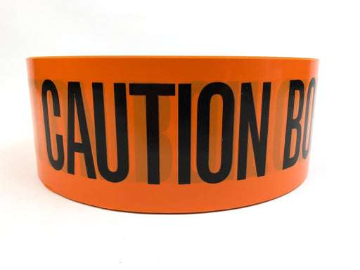 Orange Caution Barricade Warning Tape Roll Halloween Decor Spooky Haunted House 1