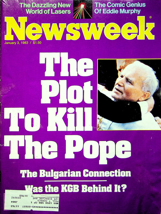 Newsweek Magazine January 3 1983 Plan To Kill Pope John Paul II Eddie Murphy