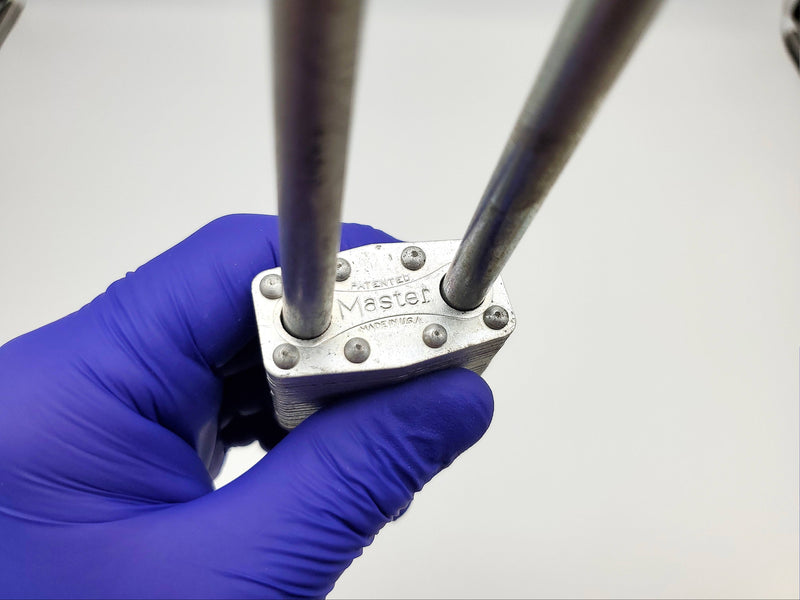 Master Lock Padlock No 1 Long Shackle 6" Milwaukee USA Made Vintage NOS