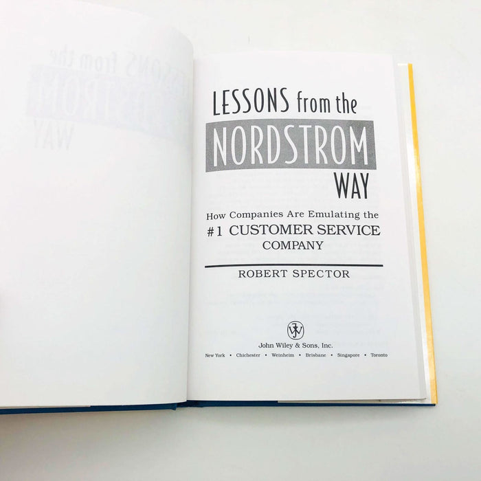 Lessons From The Nordstrom Way Robert Spector Hardcover 2001 Signed 1st Edition 8