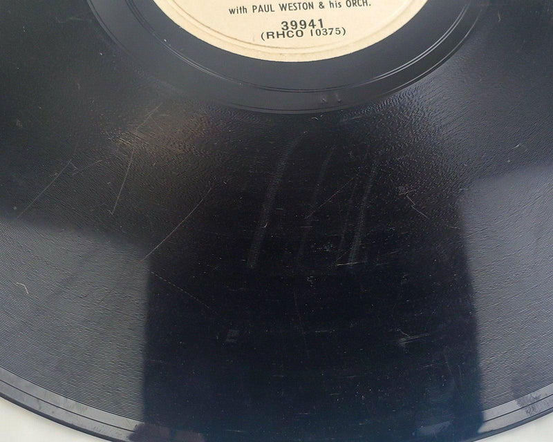 Toni Harper I'll Never Forget You / Silly 78 Single Record Columbia 1953 Promo 4