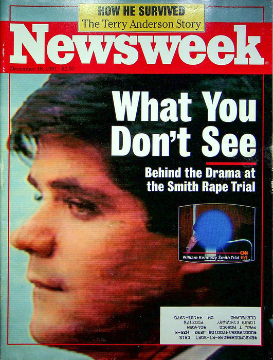 Newsweek Magazine Dec 16 1991 William Kennedy Smith Trial Terry Anderson Release