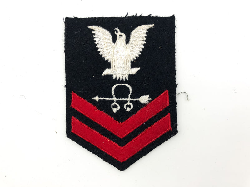 US Navy Chief Petty Officer 2nd Class Chevrons Rank Stripes Soundman Sonarman