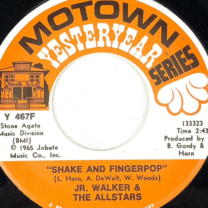 Jr. Walker & the Allstars 45 Record Roadrunner / Shake & Fingerpop Jobete 1965 1