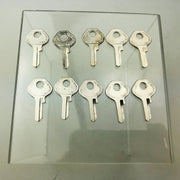 10x Master Lock Co 120 K Key Blanks Vintage Master Padlock Uncut New Old Stock 5