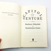 Capitol Venture Hardcover Barbara Mikulski 1997 Political Crime Mystery Thriller 7