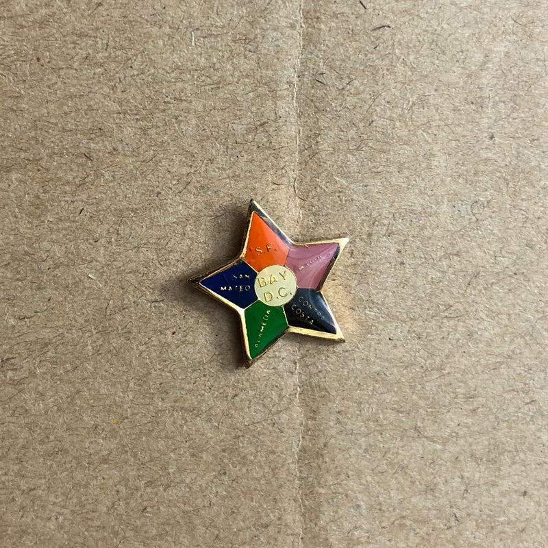 United Brotherhood of Carpenter's UBC Lapel Pin Bay Area California Local Star 2