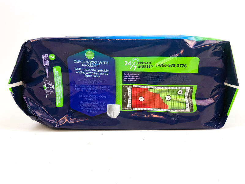 Prevail Per-Fit Protective Adult Daily Underwear Extra Absorbency SZ MED (40ct)