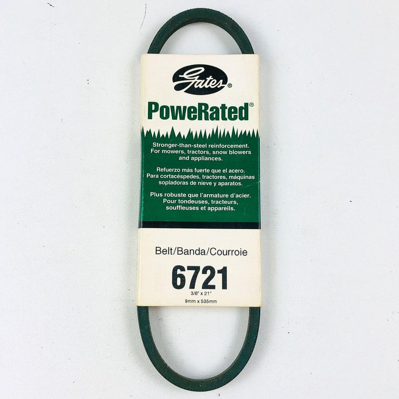 Gates Powerated 6721 3/8 x 21 Lawn Mower V Belt New Old Stock NOS