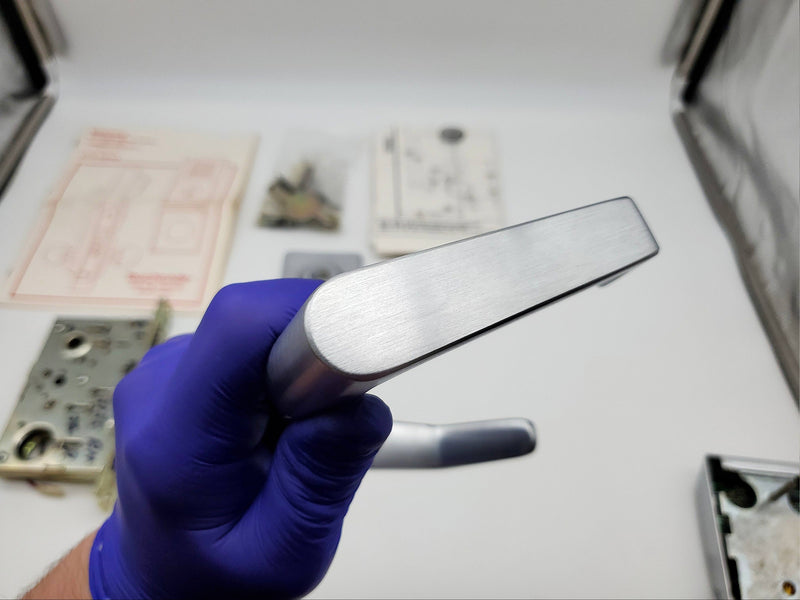 Yale Touch Code Door Knob Entry Lock Satin Chrome 2770 with Override Missing PCs