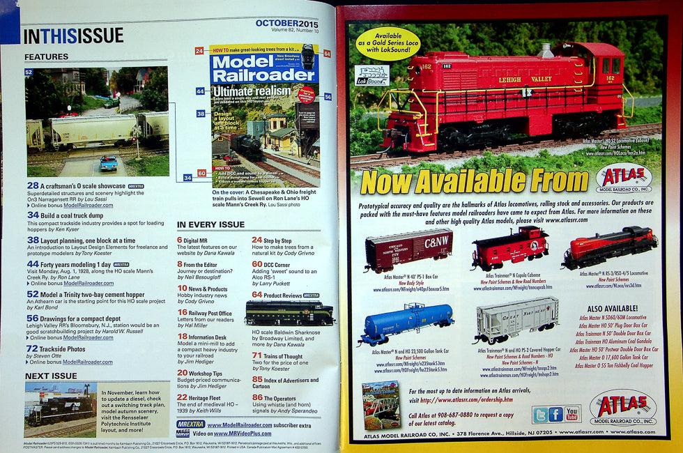 Model Railroader Magazine October 2015 Vol 82 No 10 One Block At A Time