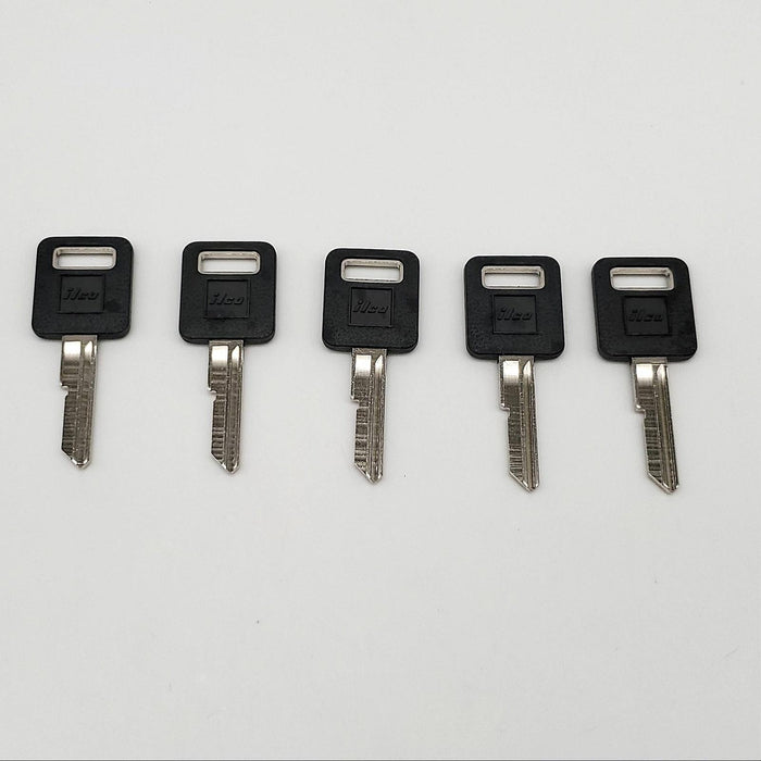 5x Ilco B50G-P Key Blanks C Keyway Nickel Plated Plastic Bow for GMC NOS