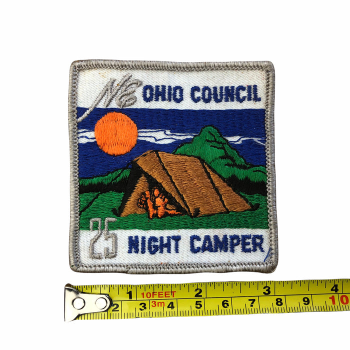 Boy Scouts of America Northeast Ohio NE Council Patch 25 Night Camper BSA Sew On 4