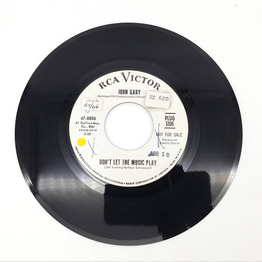 John Gary Don't Let The Music Play Single Record RCA 1965 47-8806 PROMO 1
