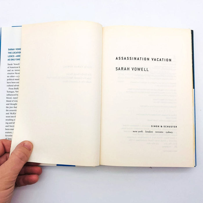 Assassination Vacation HC Sarah Vowell 2005 Politics Murder Narrative 1st Edit 7