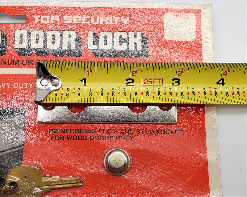 Patio Door Lock Sliding Doors Wood or Aluminum Keyed National Lock Zinc Finish