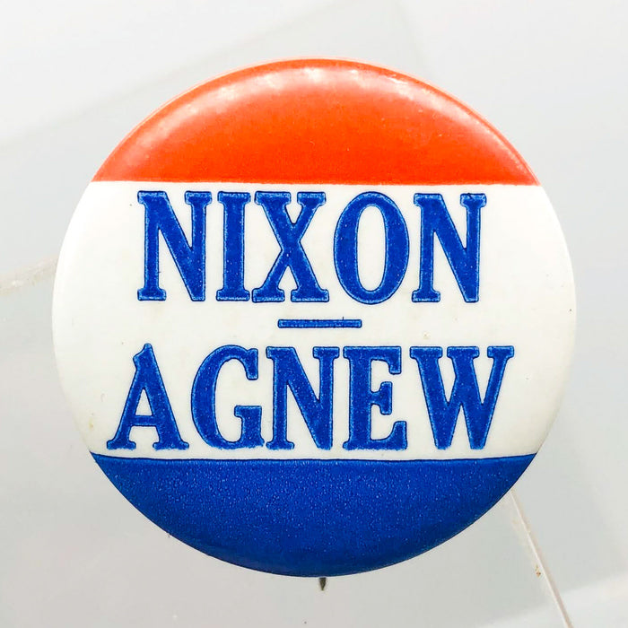 Richard Nixon Spiro Agnew Political Button 1" Pinback Presidential Campaign 2