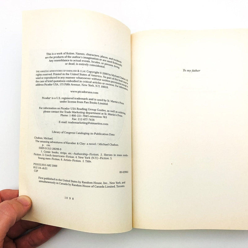 The Amazing Adventures Of Kavalier And Clay Paperback Michael Chabon 2000 Comics 8