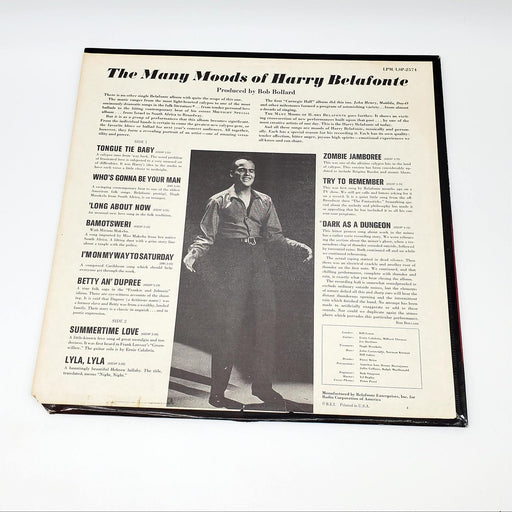 Harry Belafonte The Many Moods Of Belafonte LP Record RCA Victor 1969 LSP-2574 2