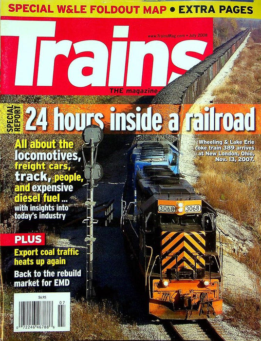 Trains Magazine July 2008 Vol 68 No 7 24 Hours Inside A Railroad