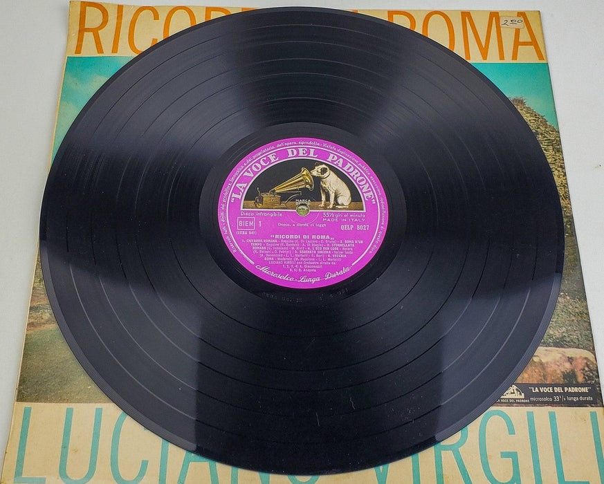 Luciano Virgili Ricordi Di Roma 33 RPM LP Record La Voce Del Padrone 1961 4