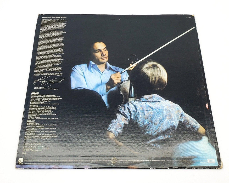 Merle Haggard Let Me Tell You About A Song 33 RPM LP Record Capitol Records 1972 2