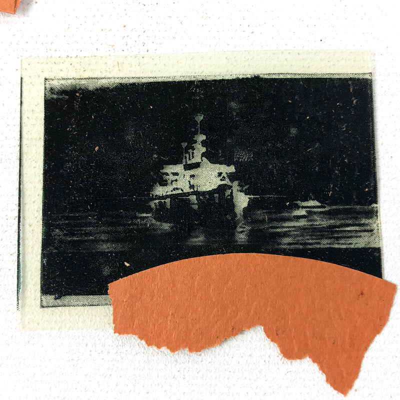 Sun Pictures Negative Photograph P.F. Kahler Co. Battleship New York N.Y. Ship