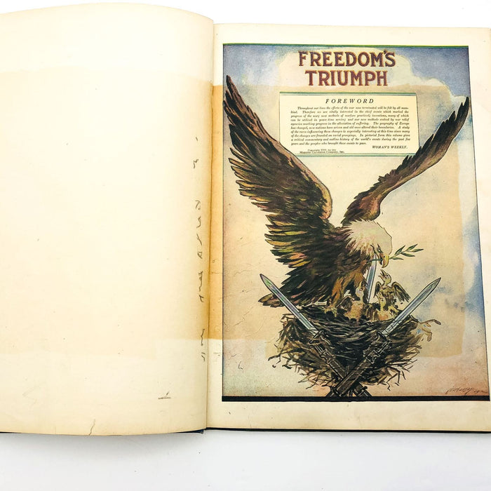 Freedom's Triumph Hardcover Magazine Circulation Company 1919 1st Edition WW1 8