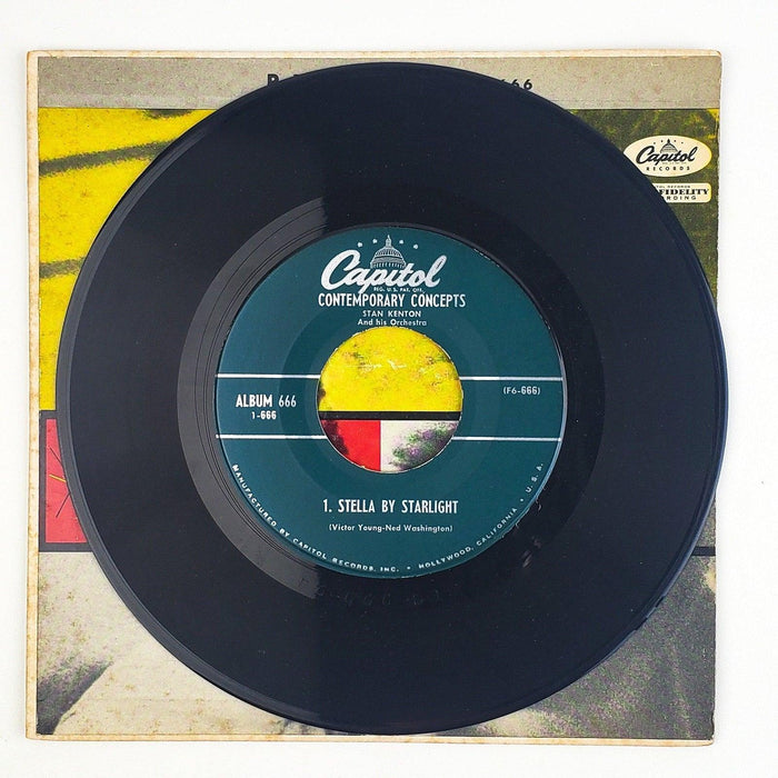 Stan Kenton Contemporary Concepts Part 1 45 RPM EP Record Capitol 1955 3