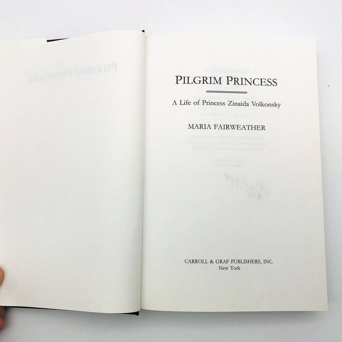 Pilgrim Princess Hardcover Maria Fairweather 2000 Zinaida Volkonsky Russian 8