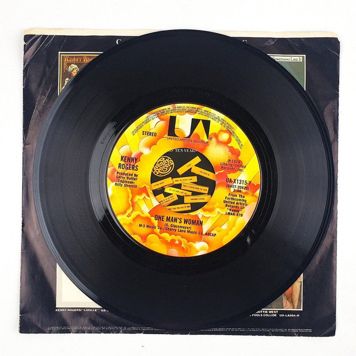 Kenny Rogers You Decorated My Life Record 45 RPM Single UA-X1315-Y 3