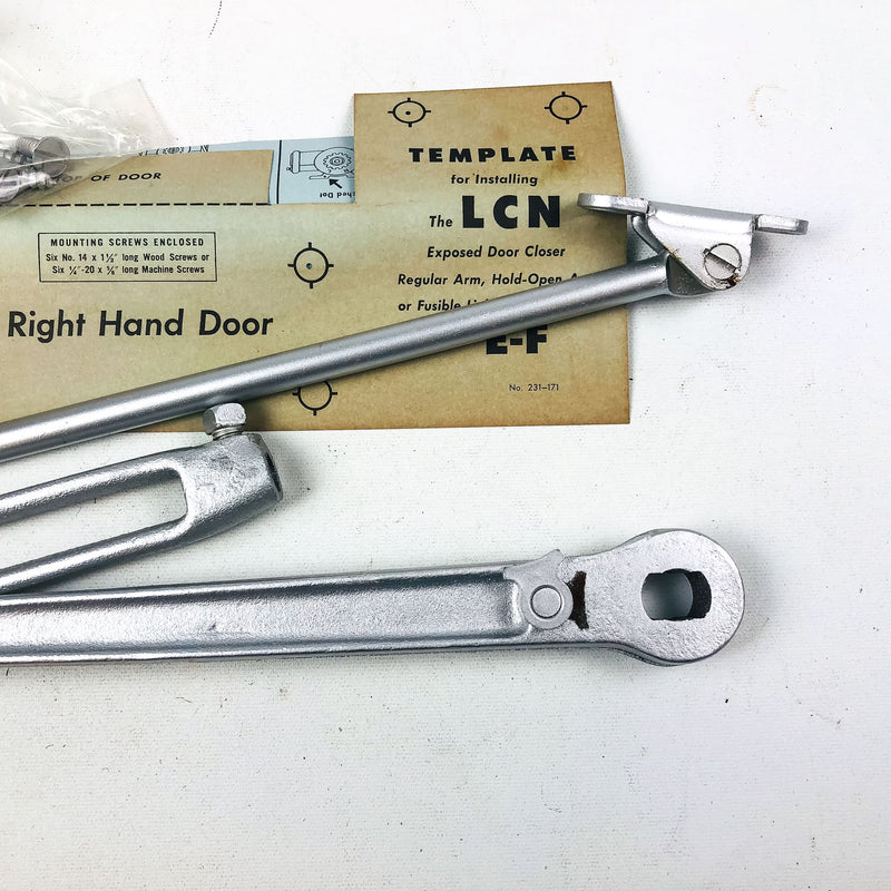 LCN Size E Potbelly Closer Arm REG NH ALUM Regular Non-Handed Aluminum Finish