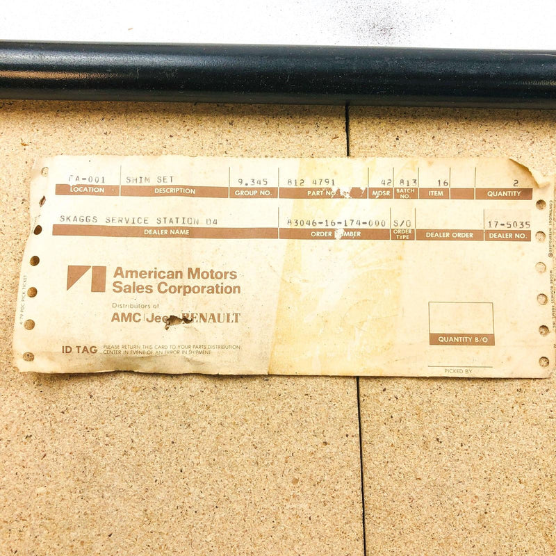 AMC Jeep 8124791 Differential Cover Gasket Shim Kit Genuine OEM New NOS