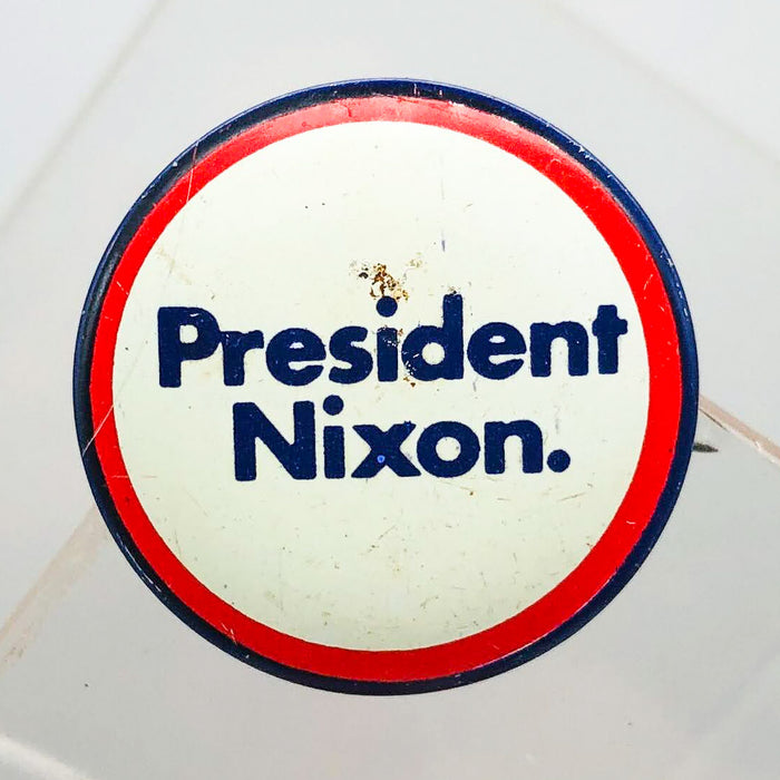 President Nixon Button 1" Pin Presidential Political Campaign Red White Blue 1